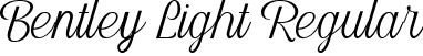 Bentley Light Regular font - Bentley Light.ttf