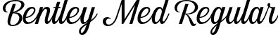 Bentley Med Regular font - Bentley Medium.otf