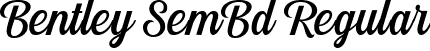 Bentley SemBd Regular font - Bentley SemiBold.ttf