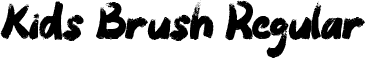 Kids Brush Regular font - Kids Brush TTF Personal.ttf