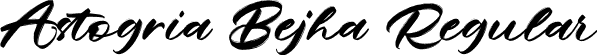 Astogria Bejha Regular font - Astogria Bejha.otf