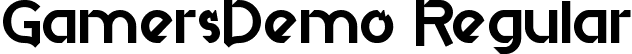 GamersDemo Regular font - GamersDemoRegular.ttf