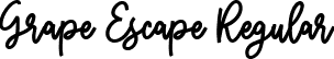 Grape Escape Regular font - Grape Escape.otf