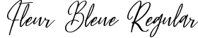 Fleur Bleue Regular font - Fleur Bleue.ttf