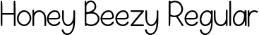 Honey Beezy Regular font - Honey Beezy.ttf