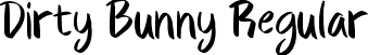 Dirty Bunny Regular font - DirtyBunny.ttf