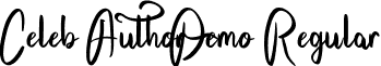 Celeb Author Demo Regular font - CelebAuthorDemoRegular.ttf