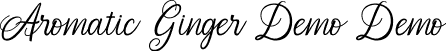 Aromatic Ginger Demo Demo font - AromaticGinger-Demo.ttf