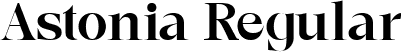 Astonia Regular font - astonia.ttf