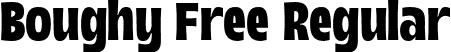 Boughy Free Regular font - Boughy Free.otf