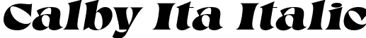 Calby Ita Italic font - CalbyFree-Italic.otf