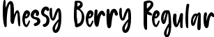 Messy Berry Regular font - Messy Berry.ttf