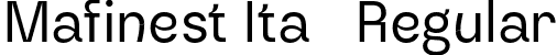 Mafinest Ita0 Regular font - MafinestFree-Regular.otf