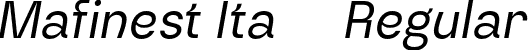 Mafinest Ita10 Regular font - MafinestFree-Italic.otf