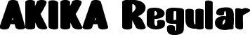 AKIKA Regular font - AKIKA.ttf