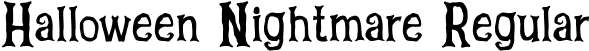 Halloween Nightmare Regular font - Halloween Nightmare.otf