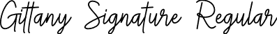 Gittany Signature Regular font - Gittany Signature.otf