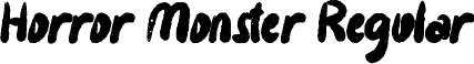 Horror Monster Regular font - Horror Monster TTF Personal.ttf