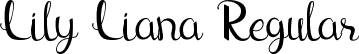 Lily Liana Regular font - LilyLiana.ttf