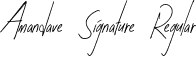 Amandave Signature Regular font - AmandaveSignature-Regular.ttf