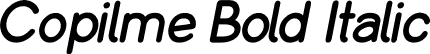 Copilme Bold Italic font - Copilme-BoldItalic.ttf