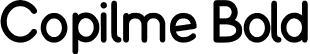 Copilme Bold font - Copilme-Bold.ttf