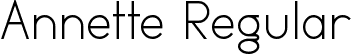 Annette Regular font - Annette.ttf