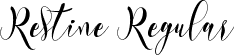 Restine Regular font - Restine TTF Personal.ttf