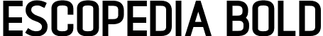 Escopedia Bold font - Escopedia Bold.otf