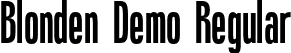 Blonden Demo Regular font - Blonden-Regular.otf