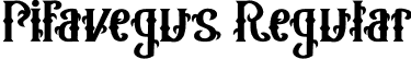 Pifavegus Regular font - Pifavegus.otf