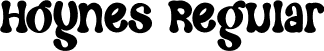 Hoynes Regular font - Hoynes.otf