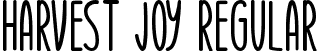 Harvest Joy Regular font - Harvest Joy.ttf