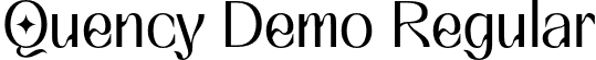 Quency Demo Regular font - Quency-Regular.otf