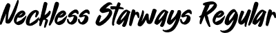 Neckless Starways Regular font - Neckless Starways.otf