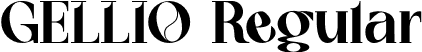 GELLIO Regular font - GELLIO.otf