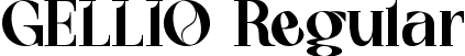 GELLIO Regular font - GELLIO.ttf