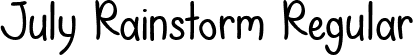 July Rainstorm Regular font - July Rainstorm.ttf