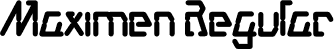 Maximen Regular font - Maximen.otf