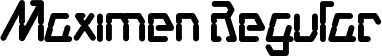 Maximen Regular font - Maximen.ttf