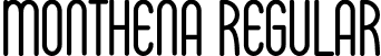 Monthena Regular font - Monthena.otf