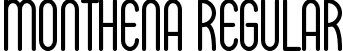 Monthena Regular font - Monthena.ttf