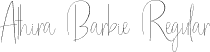 Athira Barbie Regular font - Athira Barbie.otf