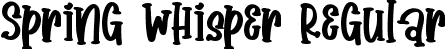 Spring Whisper Regular font - Spring Whisper.ttf