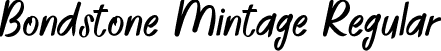 Bondstone Mintage Regular font - Bondstone-Mintage.ttf