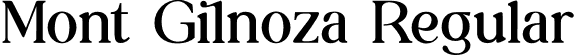 Mont Gilnoza Regular font - MontGilnoza.otf