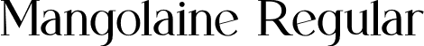 Mangolaine Regular font - Mangolaine.otf