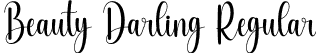 Beauty Darling Regular font - BeautyDarling.otf