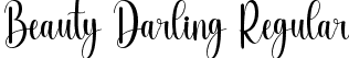 Beauty Darling Regular font - BeautyDarling.ttf