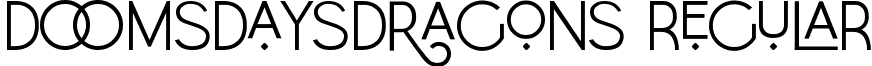 DoomsdaysDragons Regular font - DoomsdaysDragons.ttf